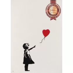 BANKSY GIRL WITH BALLON HEART ORIGINAL ARTWORK WALL ART PRINT PREMIUM POSTER