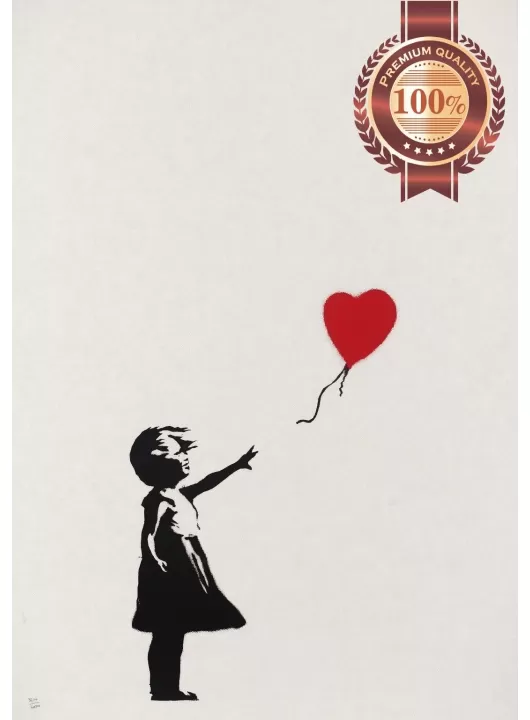 BANKSY GIRL WITH BALLON HEART ORIGINAL ARTWORK WALL ART PRINT PREMIUM POSTER BANKSY GIRL WITH BALLON HEART ORIGINAL ARTWORK WALL ART PRINT PREMIUM POSTER