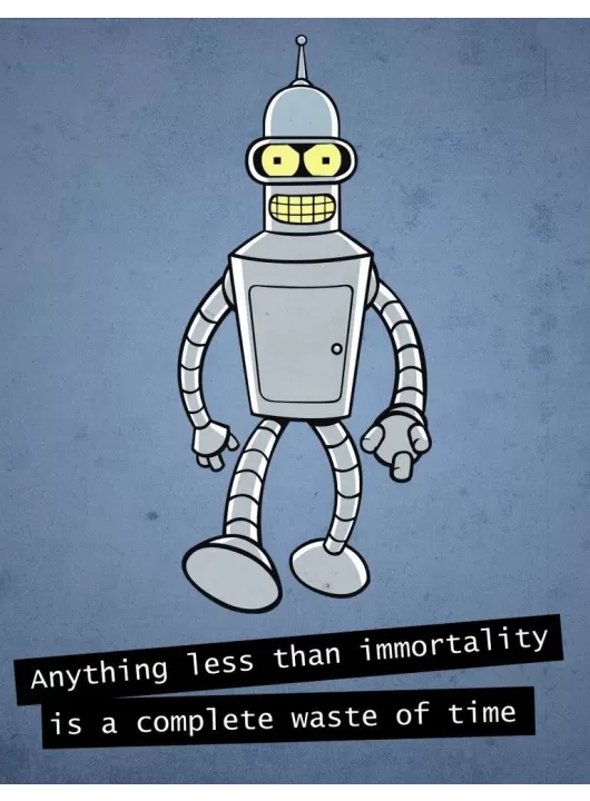 LARGE BENDER QUOTE FUTURAMA THE SIMPSONS DECOR WALL ART PRINT PREMIUM POSTER