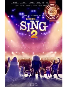 SING 2 2021 3D ORIGINAL CINEMA KIDS MOVIE FILM ART PRINT PREMIUM POSTER