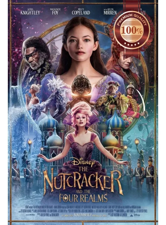 THE NUTCRACKER AND THE FOUR REALMS 2018 OFFICIAL MOVIE FILM PRINT PREMIUM POSTER