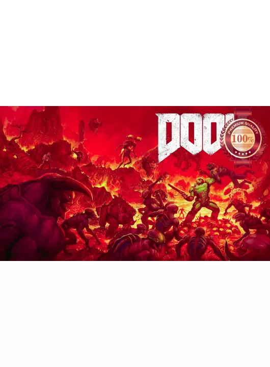 2016 DOOM 4 VIDEO GAME VIDEOGAME ORIGINAL PAINTING ART PRINT PREMIUM POSTER