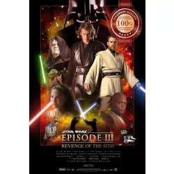 REVENGE OF THE SITH V2 EP3 STAR WARS ORIGINAL CINEMA MOVIE PRINT PREMIUM POSTER