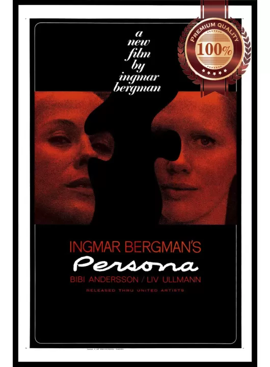 PERSONA 1966 60s OFFICIAL ORIGINAL CINEMA FILM MOVIE PRINT PREMIUM POSTER