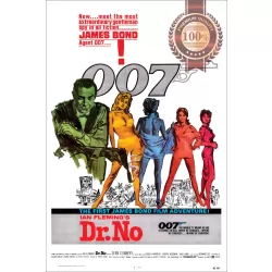JAMES BOND DR NO 1962 60s 007 ART ORIGINAL MOVIE CINEMA PRINT PREMIUM POSTER