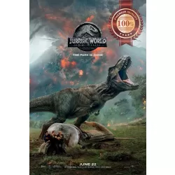 JURASSIC WORLD FALLEN KINGDOM T-REX CINEMA 2018 MOVIE PRINT PREMIUM POSTER