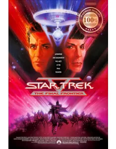 STAR TREK V THE FINAL FRONTIER 1989 ORIGINAL CINEMA MOVIE PRINT PREMIUM POSTER