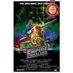 THE EMPIRE STRIKES BACK 2 STAR WARS ORIGINAL FILM MOVIE PRINT PREMIUM POSTER