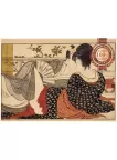KITAGAWA UTAMARO LOVERS IN AN UPSTAIRS ROOM ARTWORK ART PRINT PREMIUM POSTER