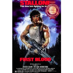 RAMBO FIRST BLOOD 1982 80s STALLONE ORIGINAL OFFICIAL MOVIE PRINT PREMIUM POSTER