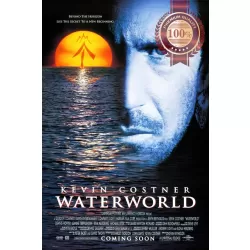 WATERWORLD 1995 90s ORIGINAL OFFICIAL CINEMA MOVIE PRINT PREMIUM POSTER