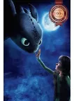 HOW TO TRAIN YOUR DRAGON 2010 HICCUP TOOTHLESS MOON WALL ART PRINT PREMIUM POSTER