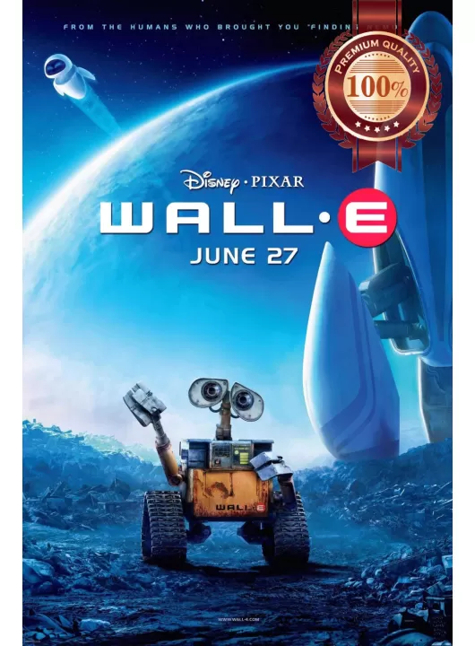 WALL-E WAVING PIXAR ORIGINAL OFFICIAL CINEMA MOVIE FILM PRINT PREMIUM POSTER