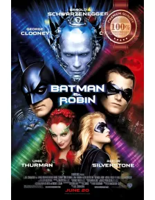 BATMAN & ROBIN AND 1997 90s OFFICIAL ORIGINAL CINEMA MOVIE PRINT PREMIUM POSTER