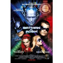 BATMAN &amp; ROBIN AND 1997 90s OFFICIAL ORIGINAL CINEMA MOVIE PRINT PREMIUM POSTER