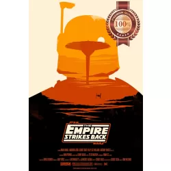 STAR WARS THE EMPIRE STRIKES BACK BOBA FETT HELMET ART PRINT PREMIUM POSTER