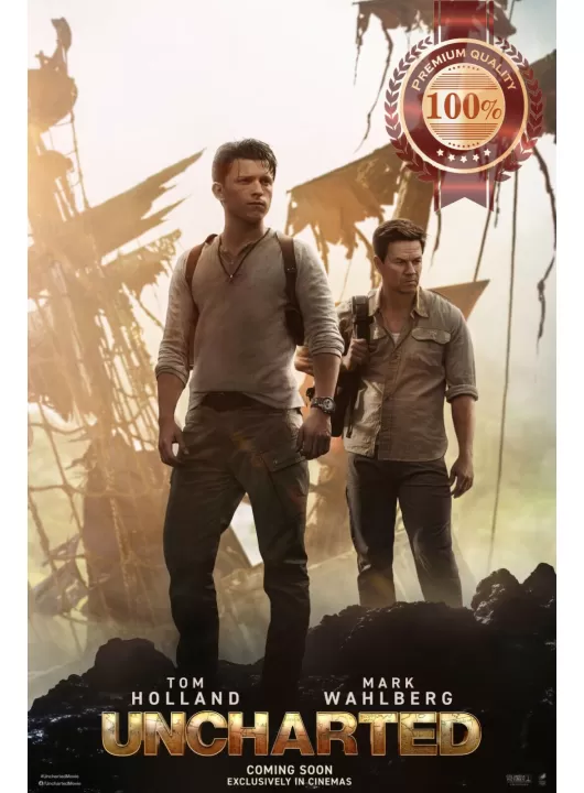 UNCHARTED 2022 TEASER ORIGINAL OFFICIAL CINEMA MOVIE FILM PRINT PREMIUM POSTER