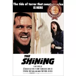 THE SHINING LOOKING THROUGH DOOR 1980 80s ORIGINAL CINEMA PRINT PREMIUM POSTER