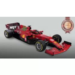 FERRARI F1 2021 RED RACE CAR SUPERCAR SPORTS SUPER PHOTO PRINT - PREMIUM POSTER