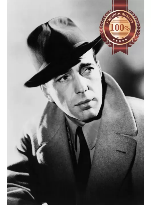 HUMPHREY BOGART FAMOUS ACTOR ORIGINAL CINEMA MOVIE PRINT PREMIUM POSTER