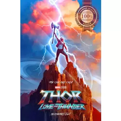 THOR LOVE AND THUNDER 2022 ORIGINAL OFFICIAL CINEMA MOVIE PRINT PREMIUM POSTER