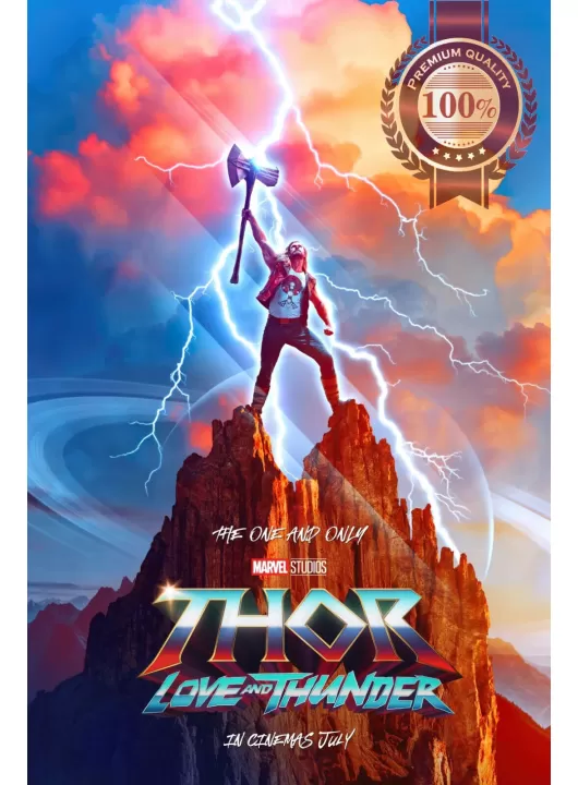 THOR LOVE AND THUNDER 2022 ORIGINAL OFFICIAL CINEMA MOVIE PRINT PREMIUM POSTER