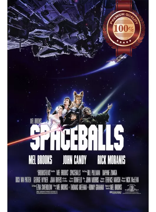 SPACEBALLS 1987 80s OFFICIAL ORIGINAL CINEMA MOVIE FILM PRINT PREMIUM POSTER