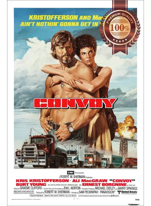 CONVOY 1978 70s OFFICIAL ORIGINAL CINEMA MOVIE FLIM ART PRINT PREMIUM POSTER CONVOY 1978 70s OFFICIAL ORIGINAL CINEMA MOVIE FLIM ART PRINT PREMIUM POSTER