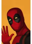 DEADPOOL PORTRAIT WAVING DRAWING PICTURE ART ARTWORK PRINT PREMIUM POSTER DEADPOOL PORTRAIT WAVING DRAWING PICTURE ART ARTWORK PRINT PREMIUM POSTER