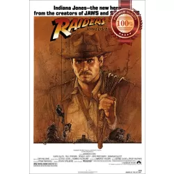 INDIANA JONES RAIDERS OF THE LOST ARK 1981 ORIGINAL MOVIE PRINT PREMIUM POSTER