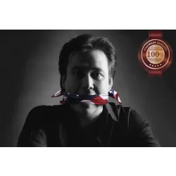 BILL HICKS WITH FLAG IN MOUTH FAMOUS PORTRAIT PHOTO PRINT PREMIUM POSTER