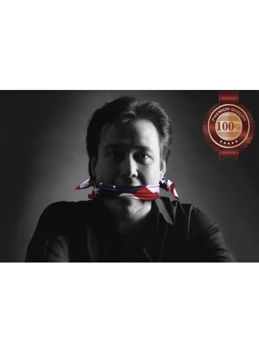 BILL HICKS WITH FLAG IN MOUTH FAMOUS PORTRAIT PHOTO PRINT PREMIUM POSTER