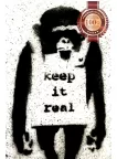 BANKSY KEEP IT REAL MONKEY ARTWORK ORIGINAL DECOR ART PRINT PREMIUM POSTER