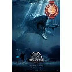 JURASSIC WORLD MEGALODON MOVIE FILM 2014 ORIGINAL ART PRINT PREMIUM POSTER