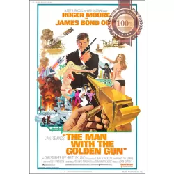JAMES BOND THE MAN WITH THE GOLDEN GUN 1974 ORIGINAL MOVIE PRINT PREMIUM POSTER