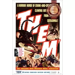THEM! THEM 1954 50s OFFICIAL ORIGINAL CINEMA FILM MOVIE PRINT PREMIUM POSTER