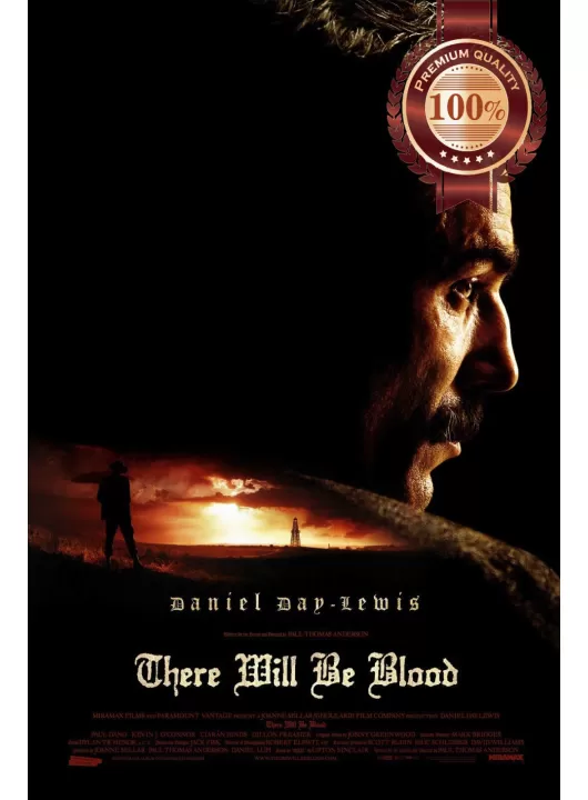THERE WILL BE BLOOD 2007 DANIEL DAY-LEWIS ORIGINAL MOVIE PRINT PREMIUM POSTER