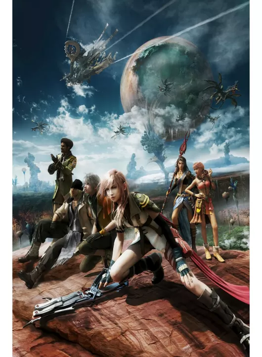 LARGE FINAL FANTASY XIII VIDEO GAME WALL ART PAINTING PICTURE PRINT POSTER