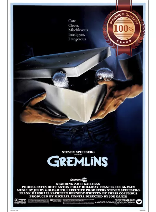 GREMLINS 1984 80s OFFICIAL ORIGINAL CINEMA ART MOVIE FILM PRINT PREMIUM POSTER