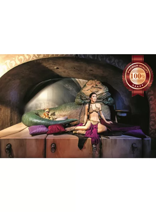 JABBA THE HUTT LEIA GOLD BIKINI STAR WARS MOVIE ORIGINAL PRINT PREMIUM POSTER JABBA THE HUTT LEIA GOLD BIKINI STAR WARS MOVIE ORIGINAL PRINT PREMIUM POSTER