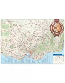 DETAILED VICTORIA STATE ROADS VIC MAP OF AUSTRALIA AUS WALL CHART PREMIUM POSTER