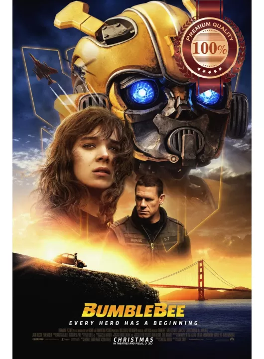 BUMBLEBEE TRANSFORMERS OFFICIAL ORIGINAL CINEMA MOVIE PRINT PREMIUM POSTER