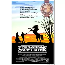THE MAN FROM SNOWY RIVER 1982 ORIGINAL CINEMA FILM MOVIE PRINT PREMIUM POSTER