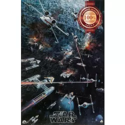 STAR WARS X-WING DOG FIGHT OIL PAINTING CLASSIC ART PRINT PREMIUM POSTER