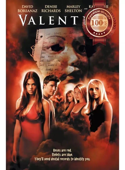 VALENTINE V2 2001 SLASHER ORIGINAL OFFICIAL CINEMA MOVIE PRINT PREMIUM POSTER