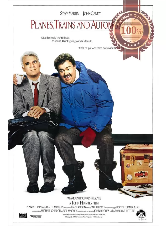 PLANES, TRAINS AND & AUTOMOBILES 1987 80s MOVIE FILM CINEMA PRINT PREMIUM POSTER PLANES, TRAINS AND & AUTOMOBILES 1987 80s MOVIE FILM CINEMA PRINT PREMIUM POSTER