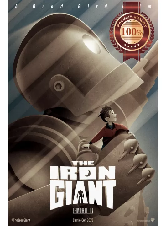 THE IRON GIANT 1999 90s COMIC-CON MOVIE ORIGINAL CINEMA ART PRINT PREMIUM POSTER