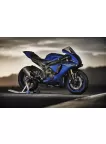 YAMAHA R1 BLUE MOTOR BIKE MOTORBIKE SUPERBIKE ROADBIKE PRINT PREMIUM POSTER