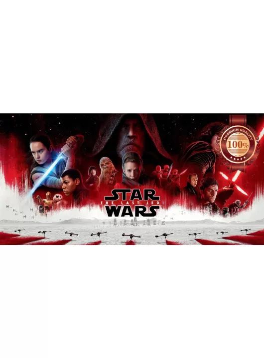 THE LAST JEDI STAR WARS 2017 FILM LANDSCAPE ART MOVIE PRINT PREMIUM POSTER