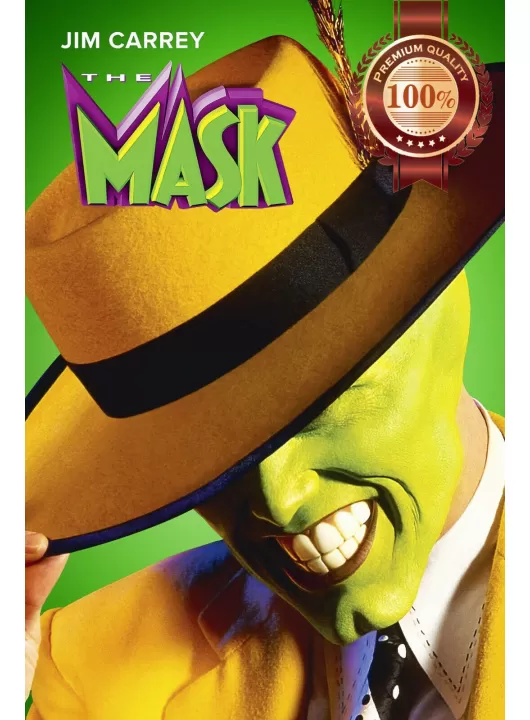 THE MASK JIM CARREY 1994 90s ORIGINAL CINEMA MOVIE PRINT PREMIUM POSTER